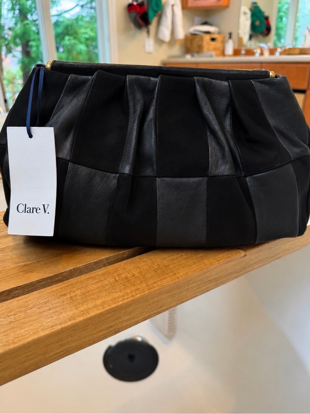 Clare V Belle - Black Suede & Nappa NWT